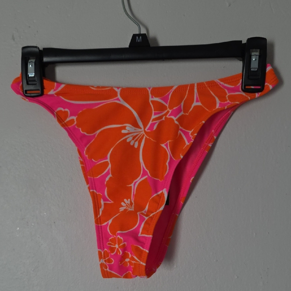 Wild Fable Pink and Orange Floral Bikini Bottom
